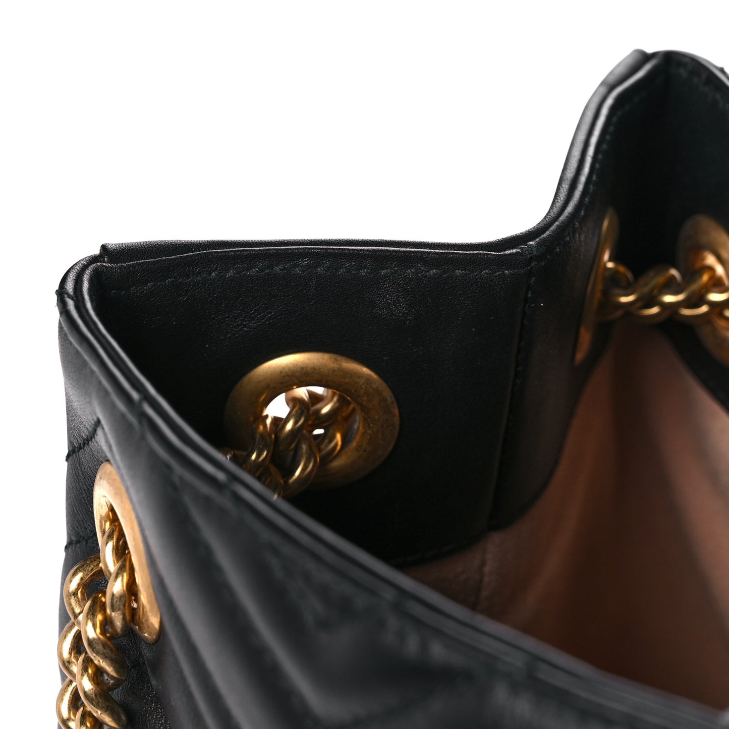 Calfskin Matelasse Medium GG Marmont Shoulder Tote Bag Black