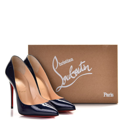 Christian Louboutin Patent Pigalle Follies 100 Pumps 37 China Blue 8 of 8