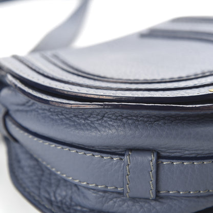 Chloe Calfskin Mini Marcie Round Crossbody Street Blue 11 of 11