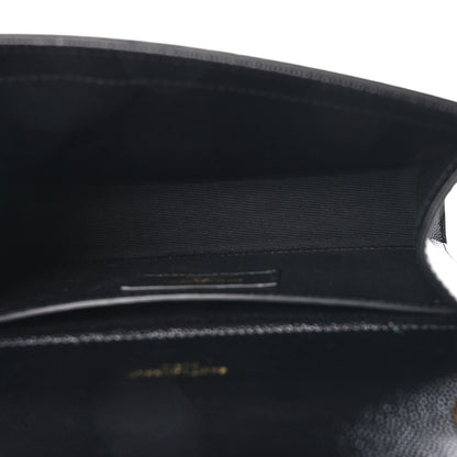 Saint Laurent Grain De Poudre Small Classic Monogram Kate Tassel Satchel Black 5 of 11