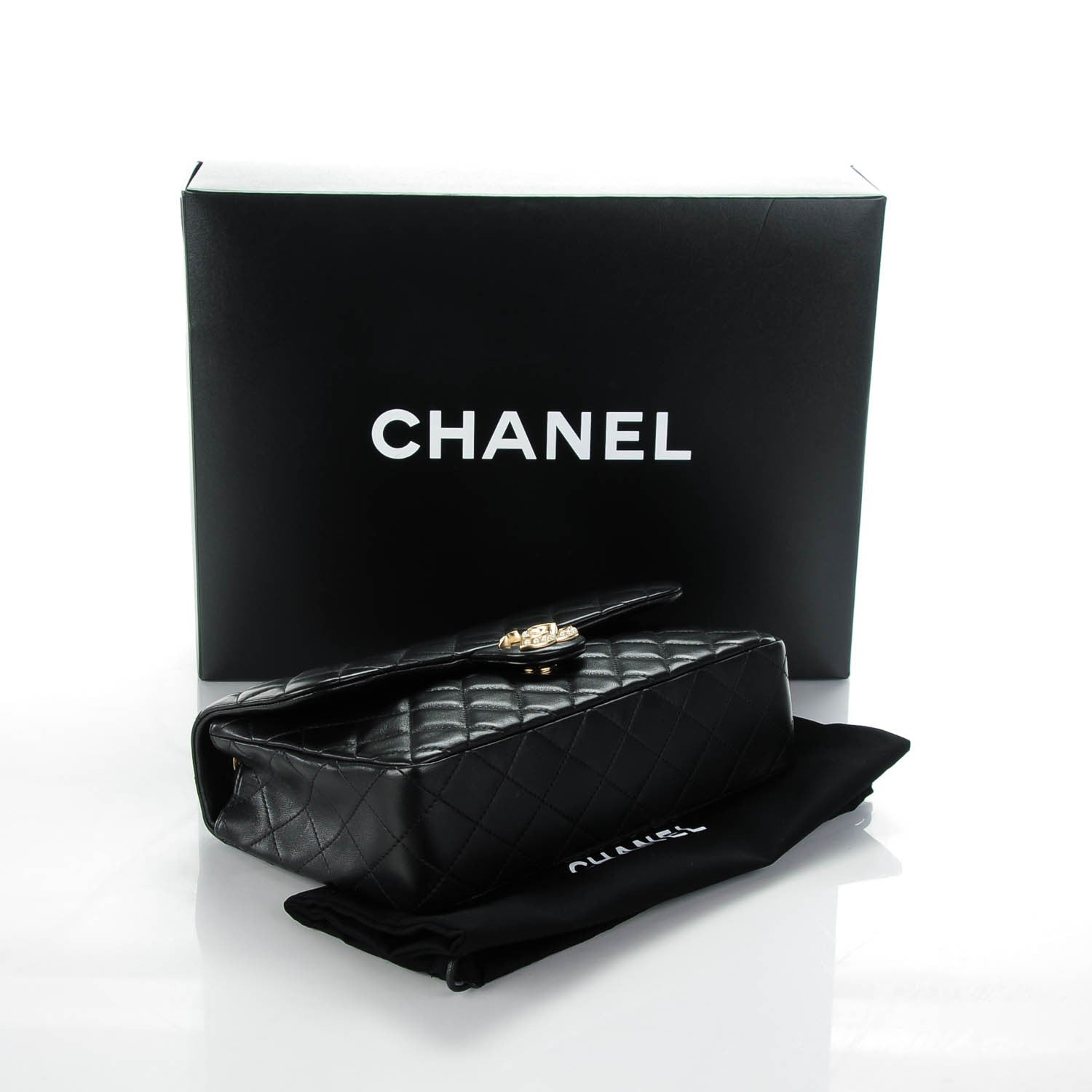 Chanel Lambskin Quilted Medium Westminster Pearl Flap Black 4 of 8