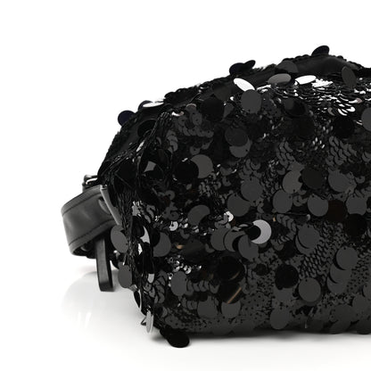 Prada Paillettes Vitello Signaux Bag Black 9 of 10