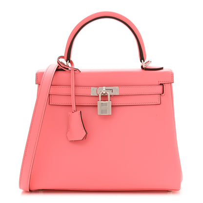 Hermes Swift Kelly Retourne 25 Rose Azalee 1 of 13