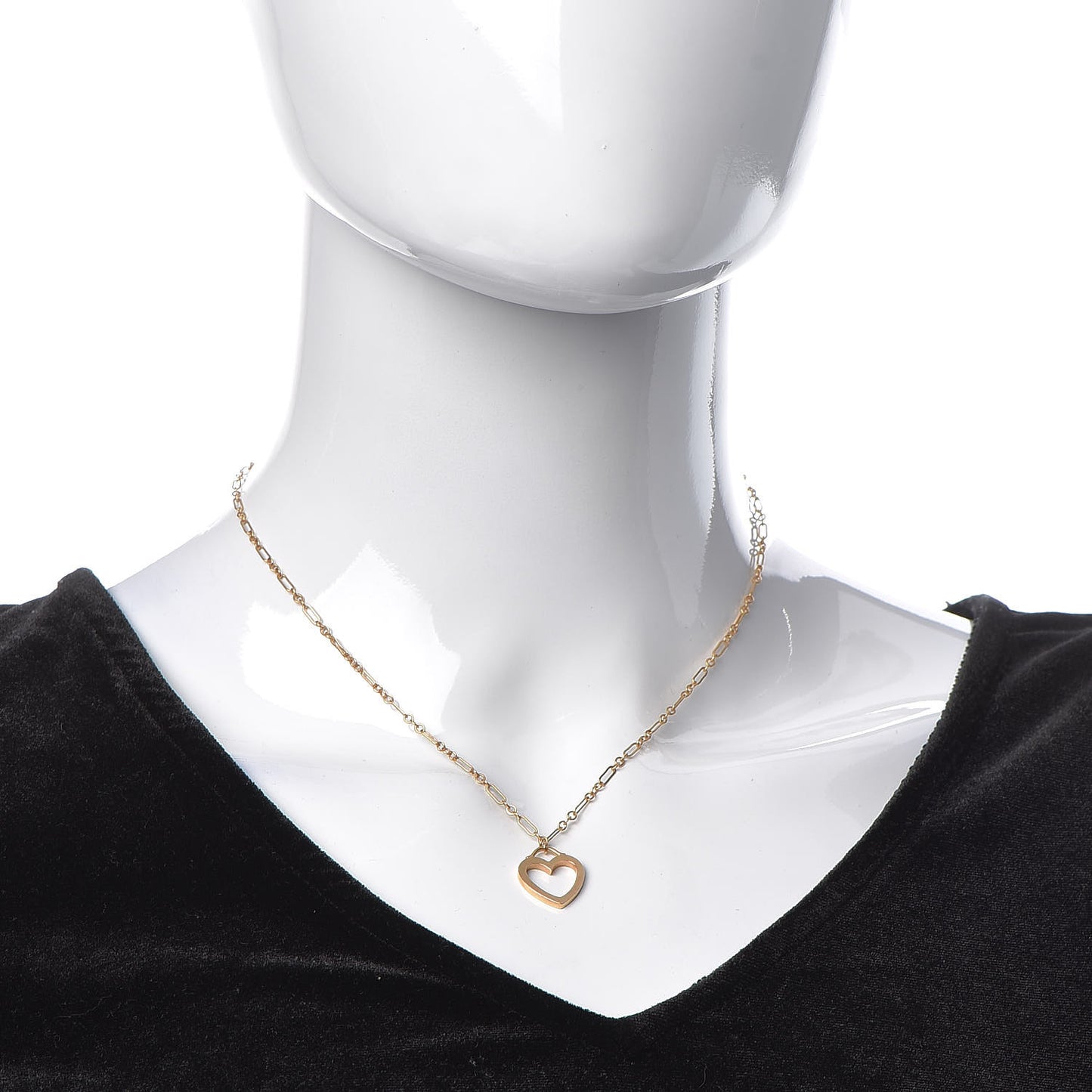 18K Rose Gold Small Sentimental Heart Pendant Necklace