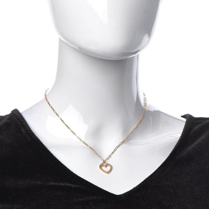 Tiffany 18K Rose Gold Small Sentimental Heart Pendant Necklace 2 of 7