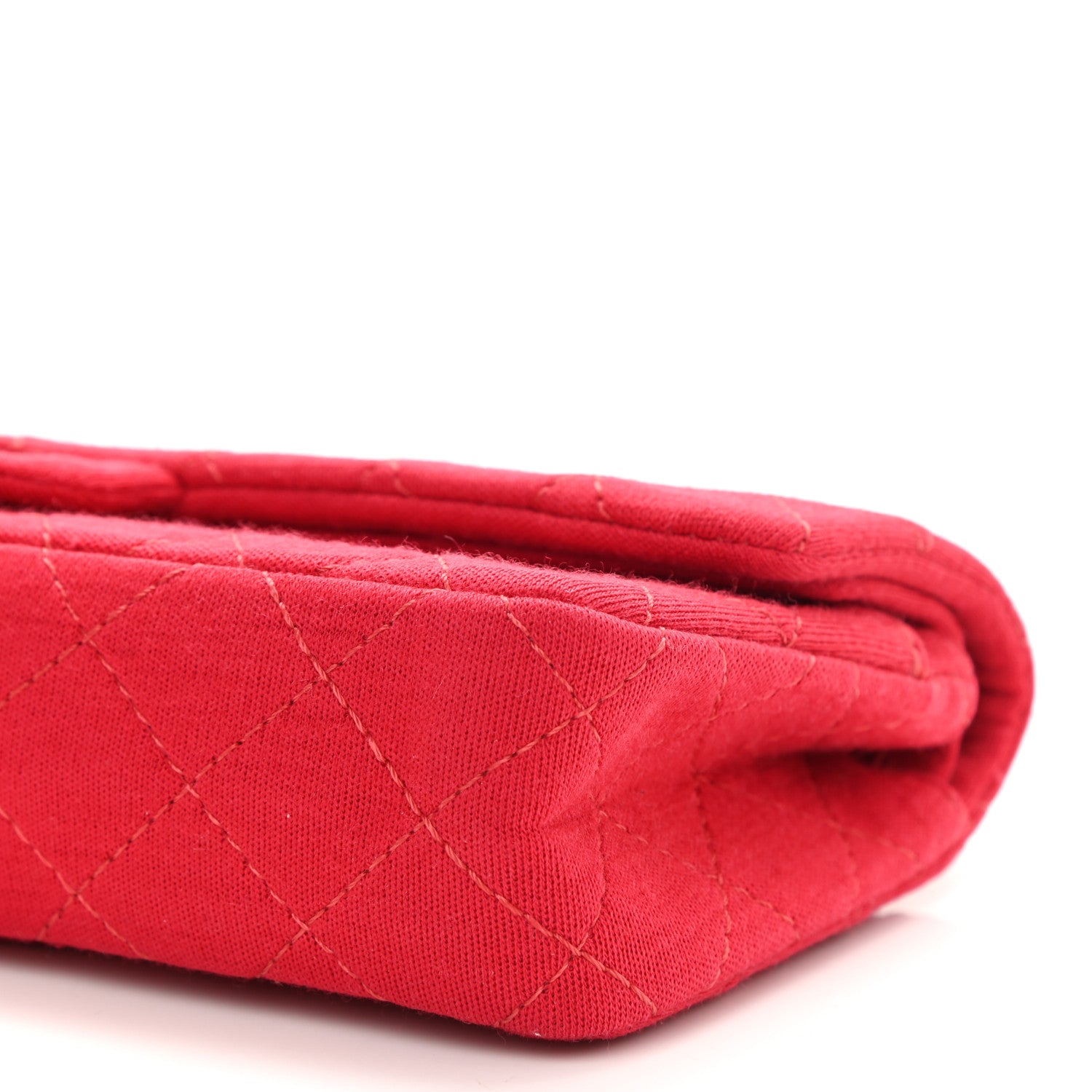 Chanel Jersey Quilted 2.55 Reissue East West Flap Red 10 of 11