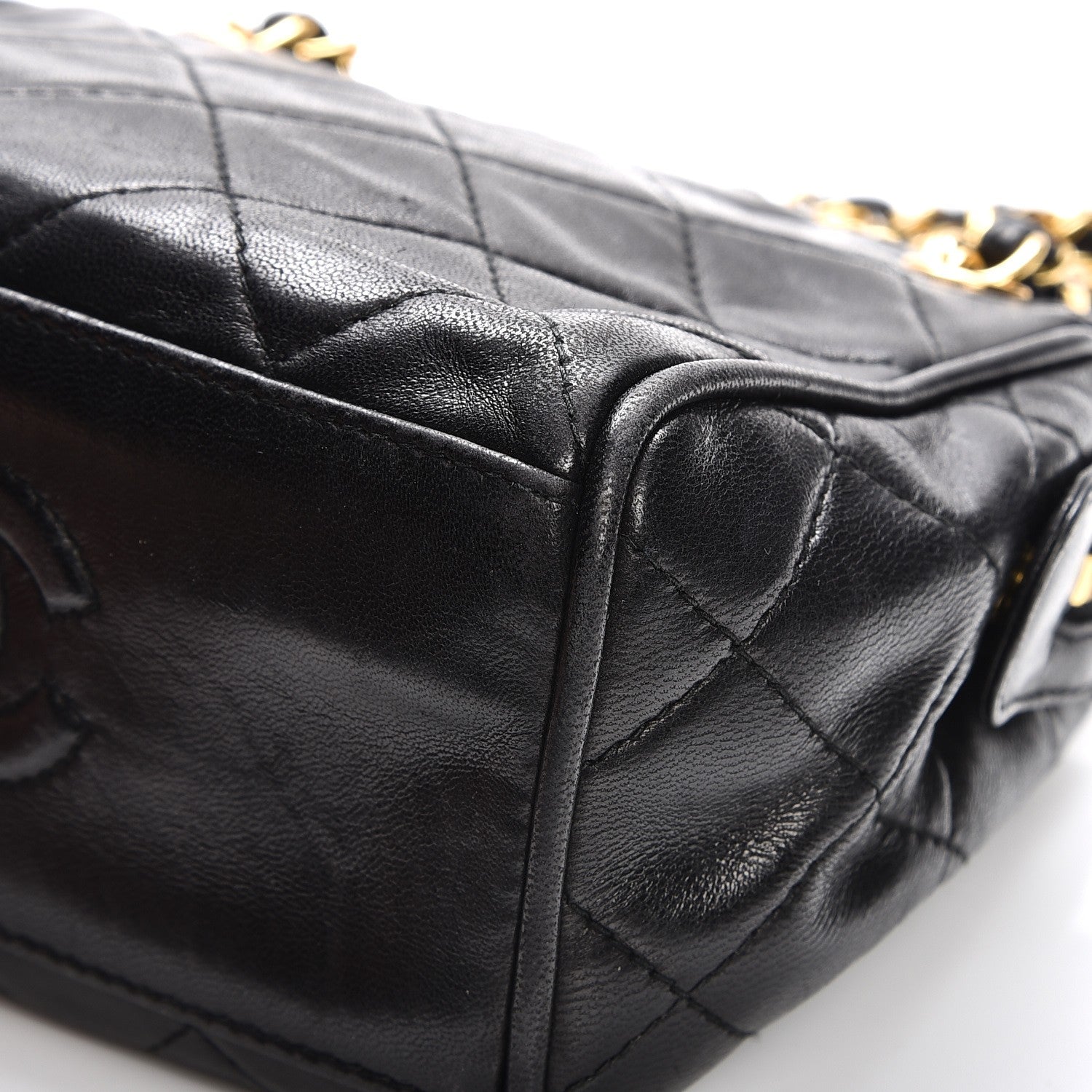 Chanel Lambskin Quilted Small Shoulder Bag Black 11 of 11