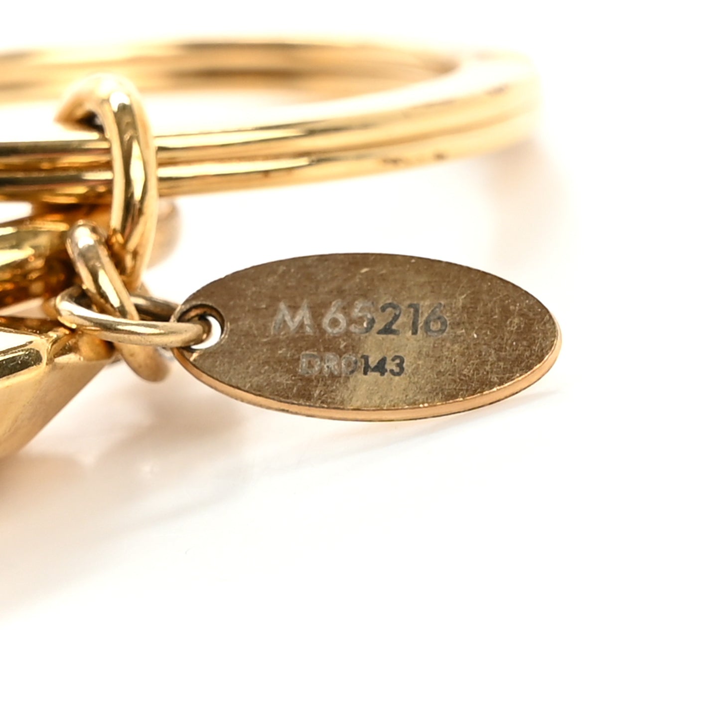 LV Facettes Bag Charm Key Holder Gold