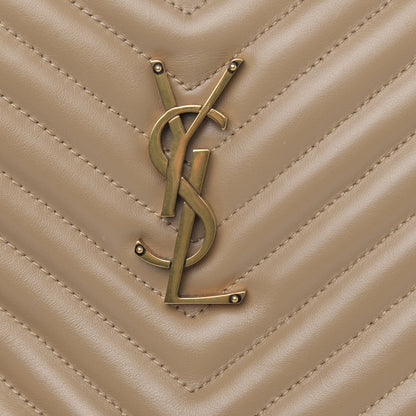 Saint Laurent Calfskin Matelasse Monogram Lou Camera Bag Dark Latte 10 of 11