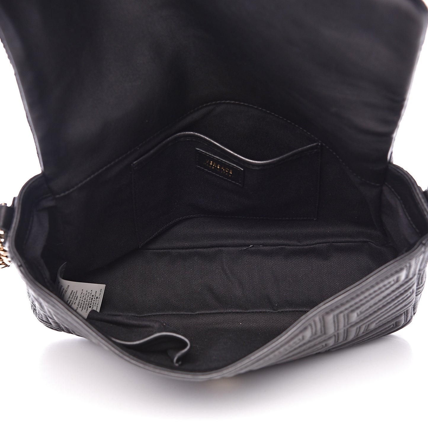 Nappa Quilted Shoulder Bag Black