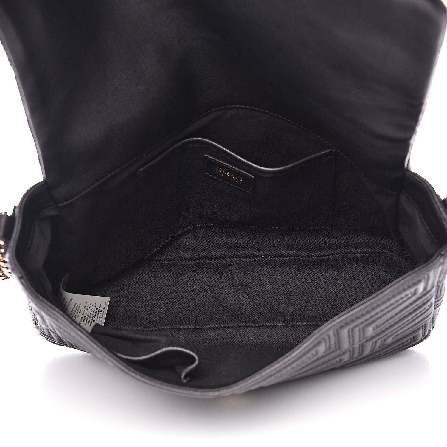 Versace Nappa Quilted Shoulder Bag Black 4 of 12