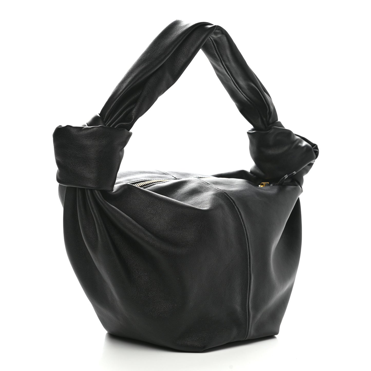 Calfskin Teen Double Knot Hobo Black