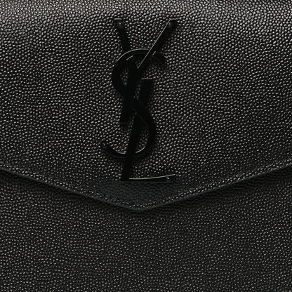 Saint Laurent Grain De Poudre Monogram Uptown Pouch Black 8 of 9