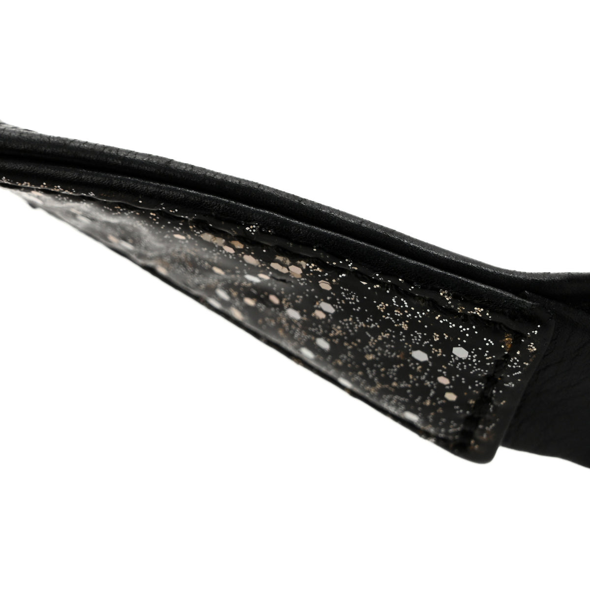 Chanel Glitter Glazed Calfskin Medium Boy Flap Black 12 of 15
