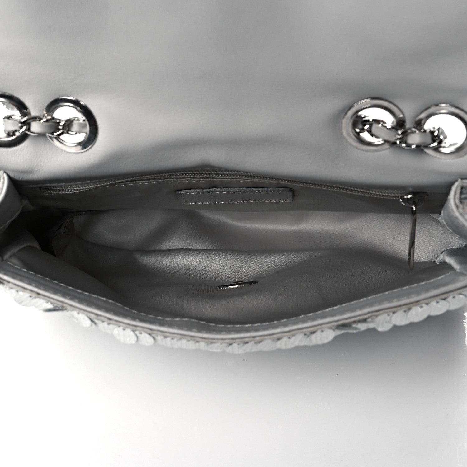 Chanel Sequin Mini Rectangular Flap Silver 4 of 10