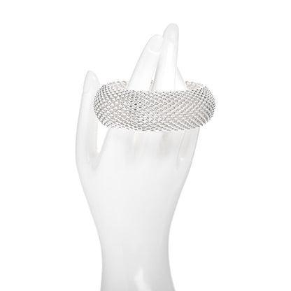 Tiffany Sterling Silver Wide Somerset Mesh Bracelet 2 of 4