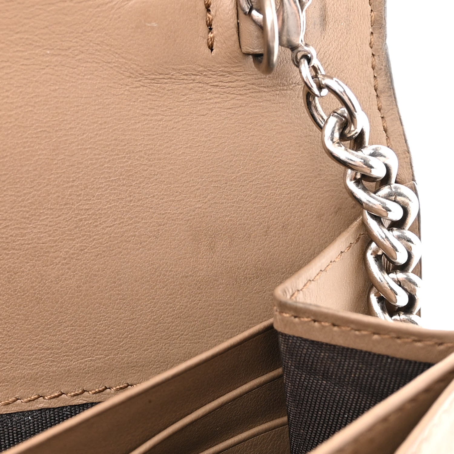 Gucci GG Supreme Monogram Mini Dionysus Chain Wallet Beige Taupe 11 of 15