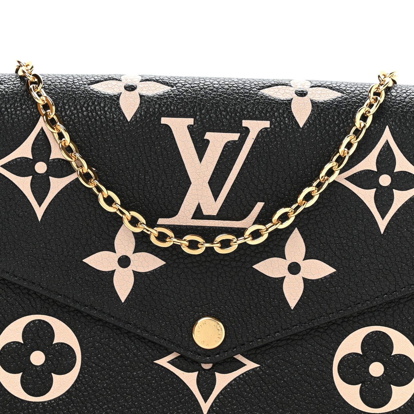 Empreinte Monogram Giant Felicie Pochette Black Beige