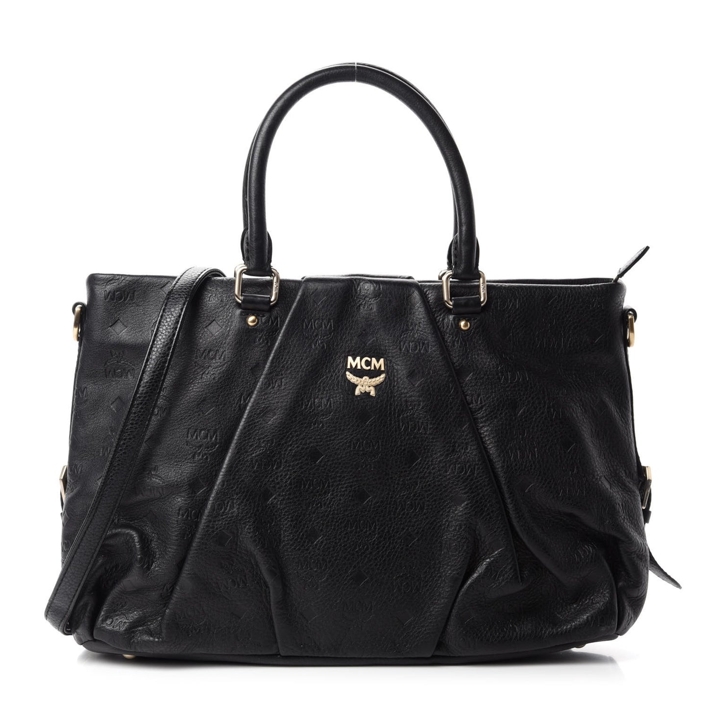Calfskin Ottomar Monogram Tote Black
