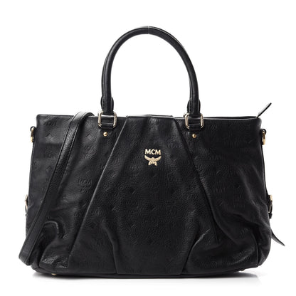 MCM Calfskin Ottomar Monogram Tote Black 1 of 14