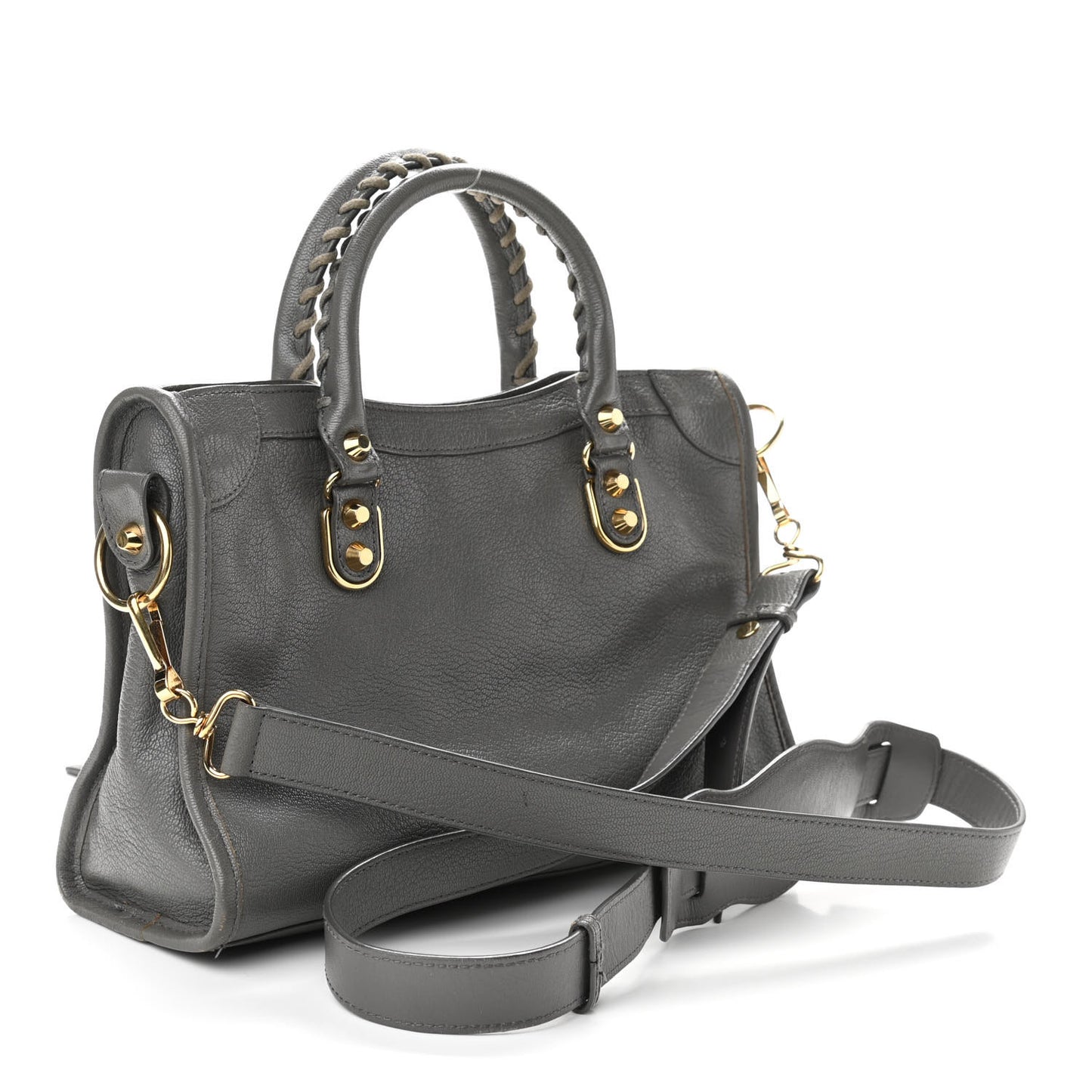Chevre Gold Metallic Edge Hardware S City Gris Acier