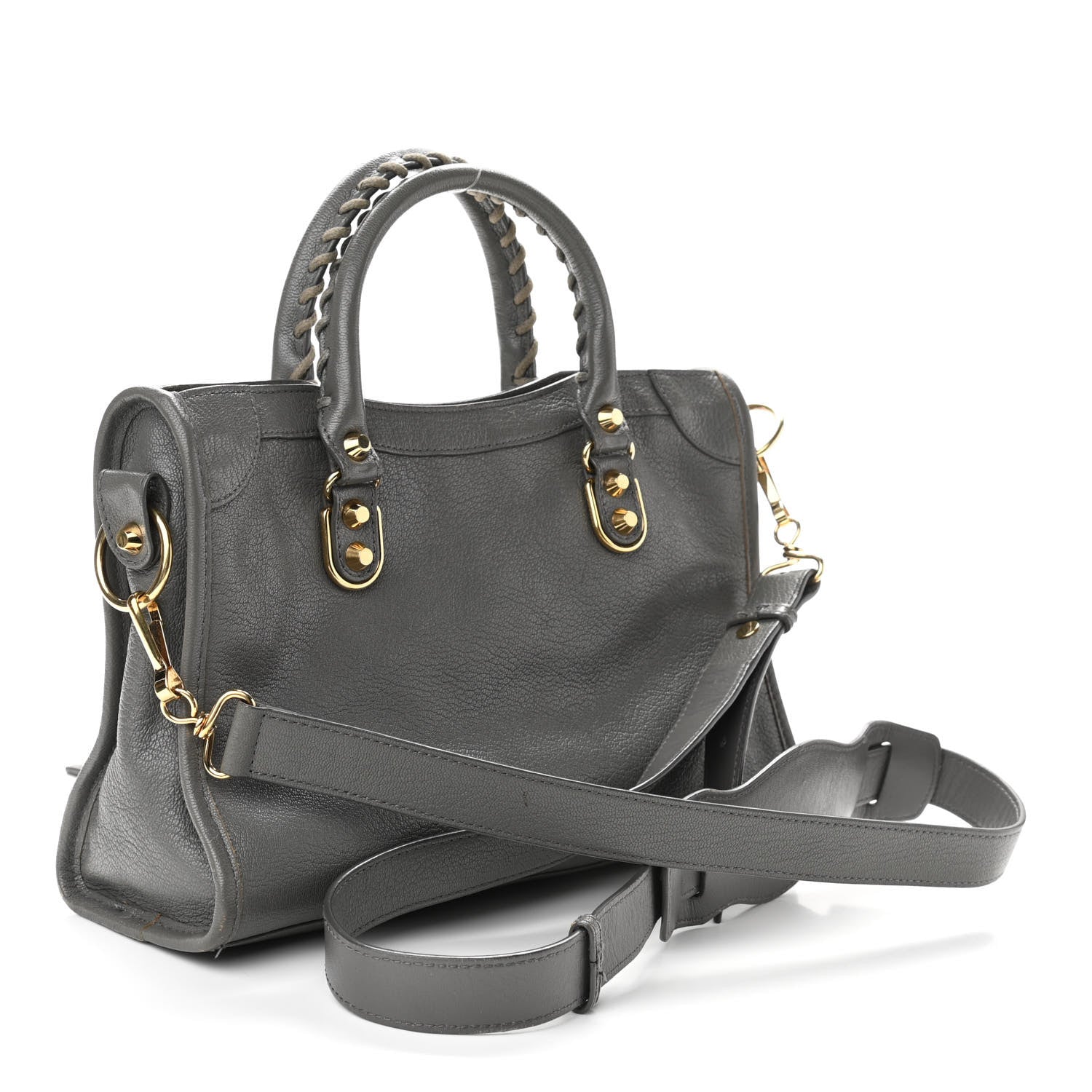 Balenciaga Chevre Gold Metallic Edge Hardware S City Gris Acier 3 of 13