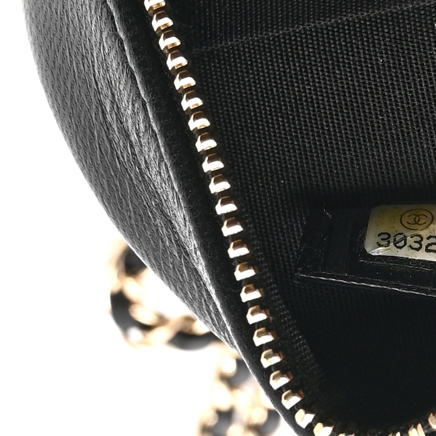 Chanel Calfskin Round Clutch With Chain Black 7 of 10