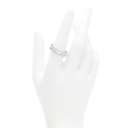 Van Cleef & Arpels 18K White Gold Diamond Sweet Perlee Clovers Ring 55 7.25 2 of 5