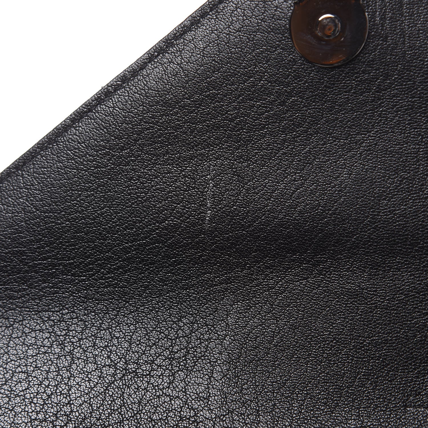 Saint Laurent Sheepskin Matelasse Chevron Monogram Medium College Bag Black 12 of 12