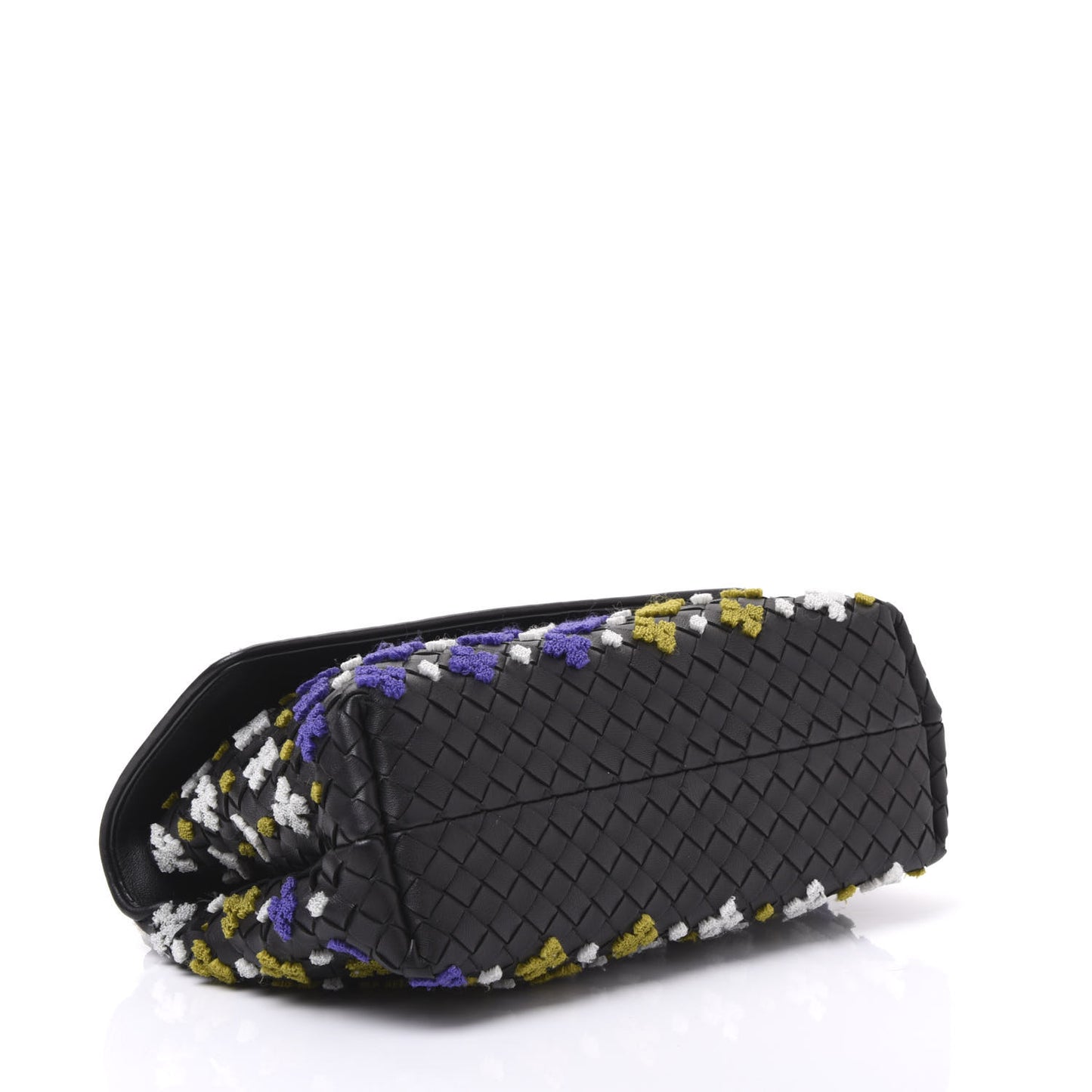 Nappa Intrecciato Embroidered Small Olimpia Black Multicolor