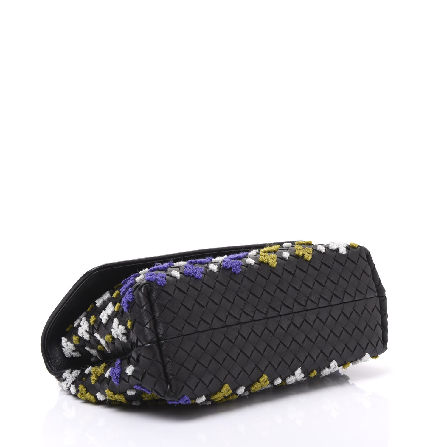 Bottega Veneta Nappa Intrecciato Embroidered Small Olimpia Black Multicolor 7 of 8