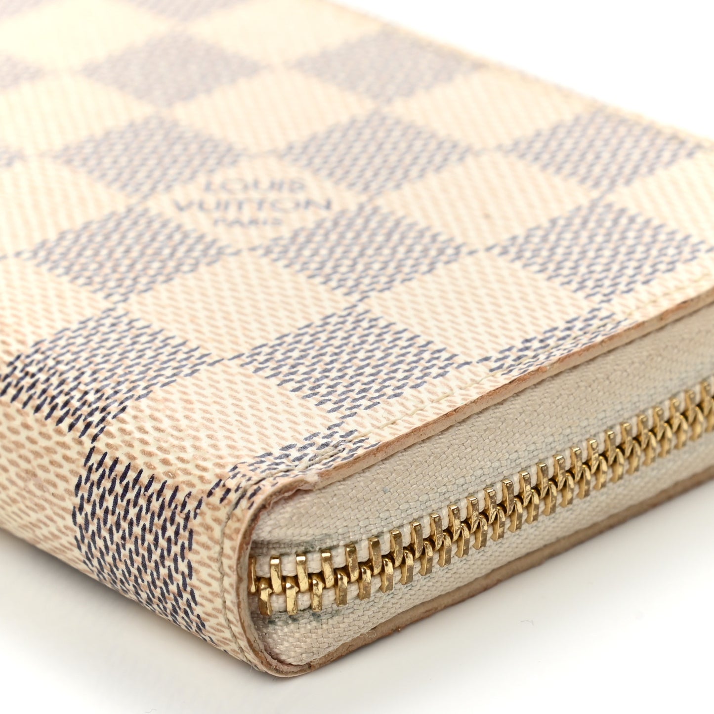 Damier Azur Clemence Wallet Rose Ballerine