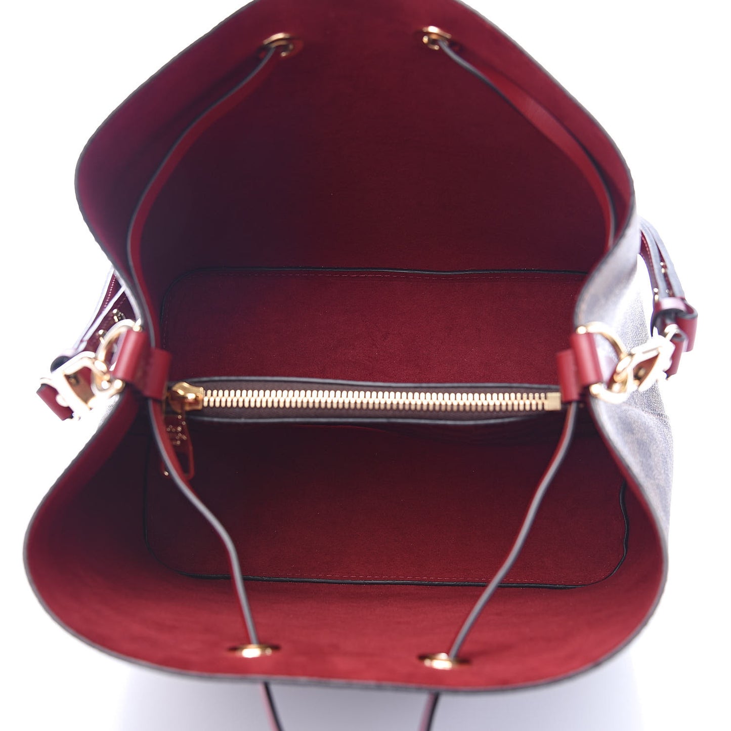 Damier Ebene Neonoe MM Cherry Berry