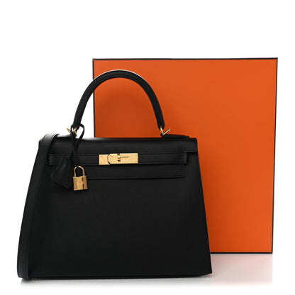 Hermes Epsom Kelly Sellier 28 Black 11 of 11