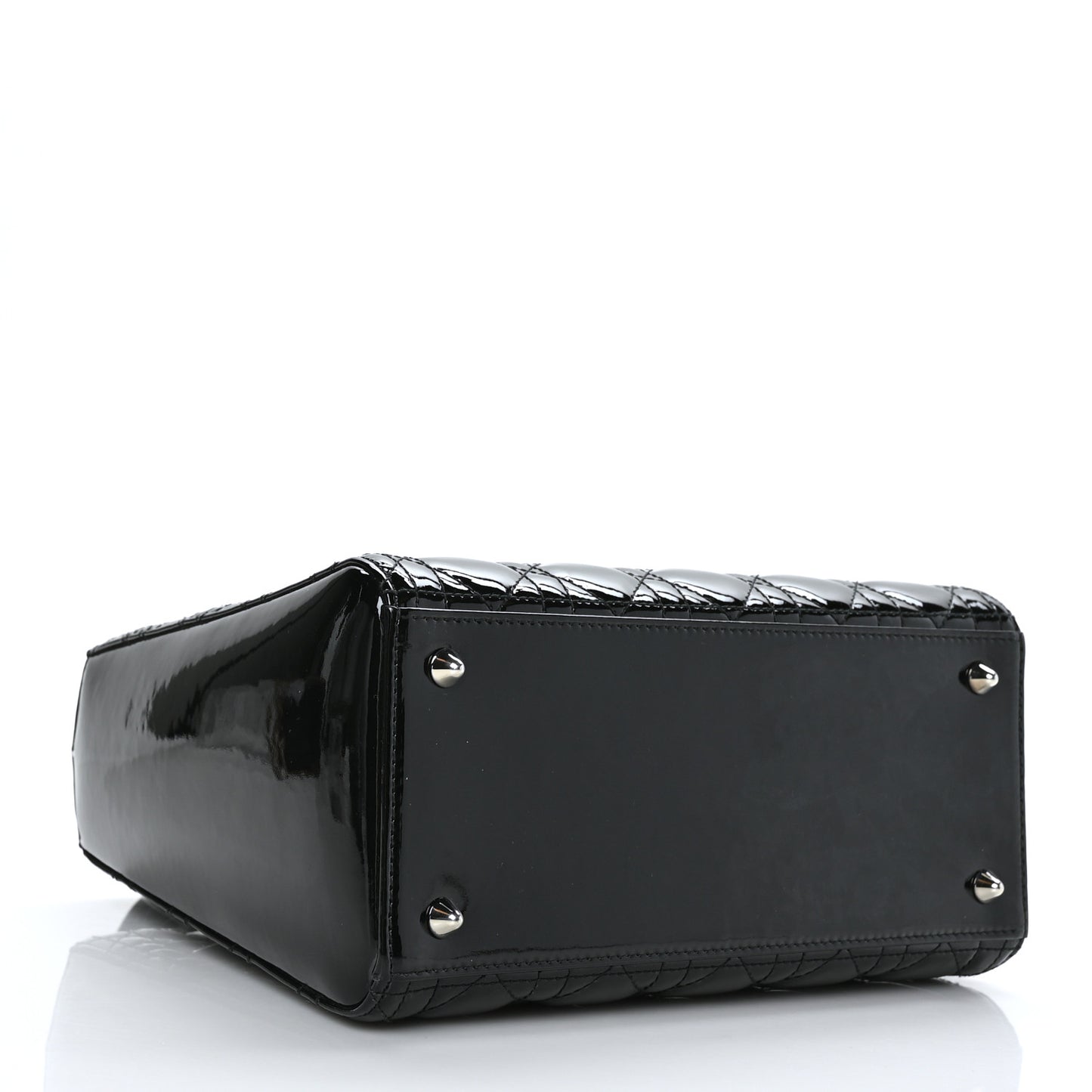 Patent Cannage Medium Lady Dior Black