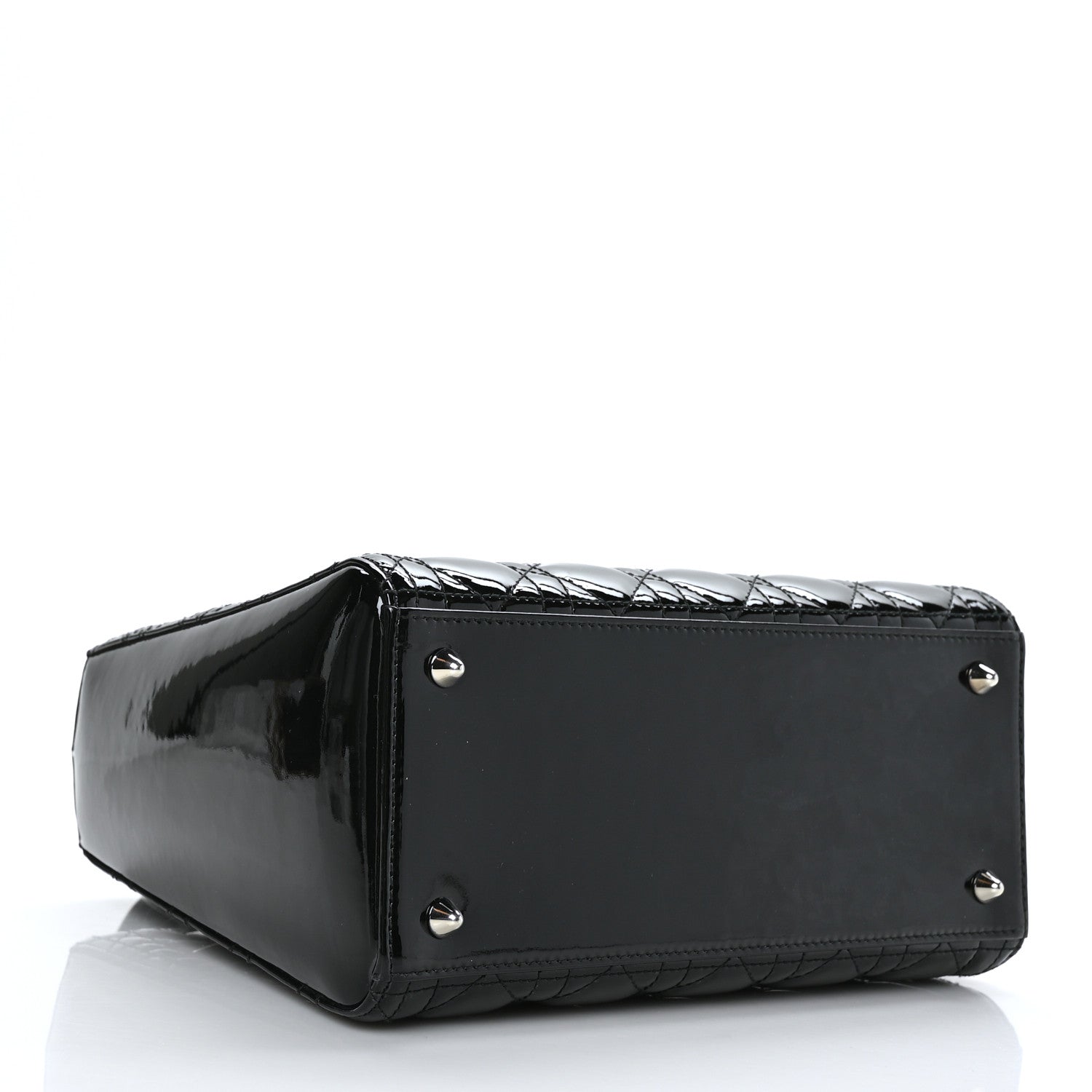 Christian Dior Patent Cannage Medium Lady Dior Black 4 of 11