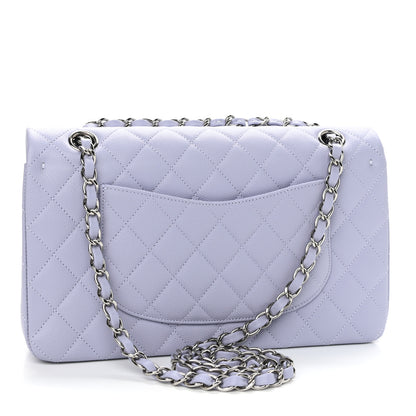 Chanel Caviar Quilted Medium Double Flap Light Purple 3 of 11