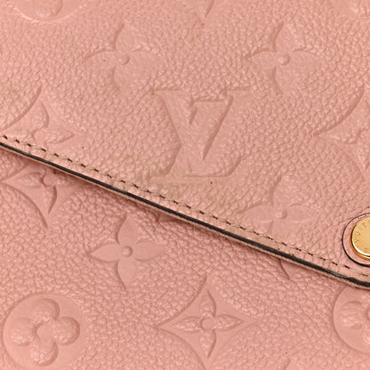 Louis Vuitton Empreinte Pochette Felicie Chain Wallet Rose Poudre 10 of 12