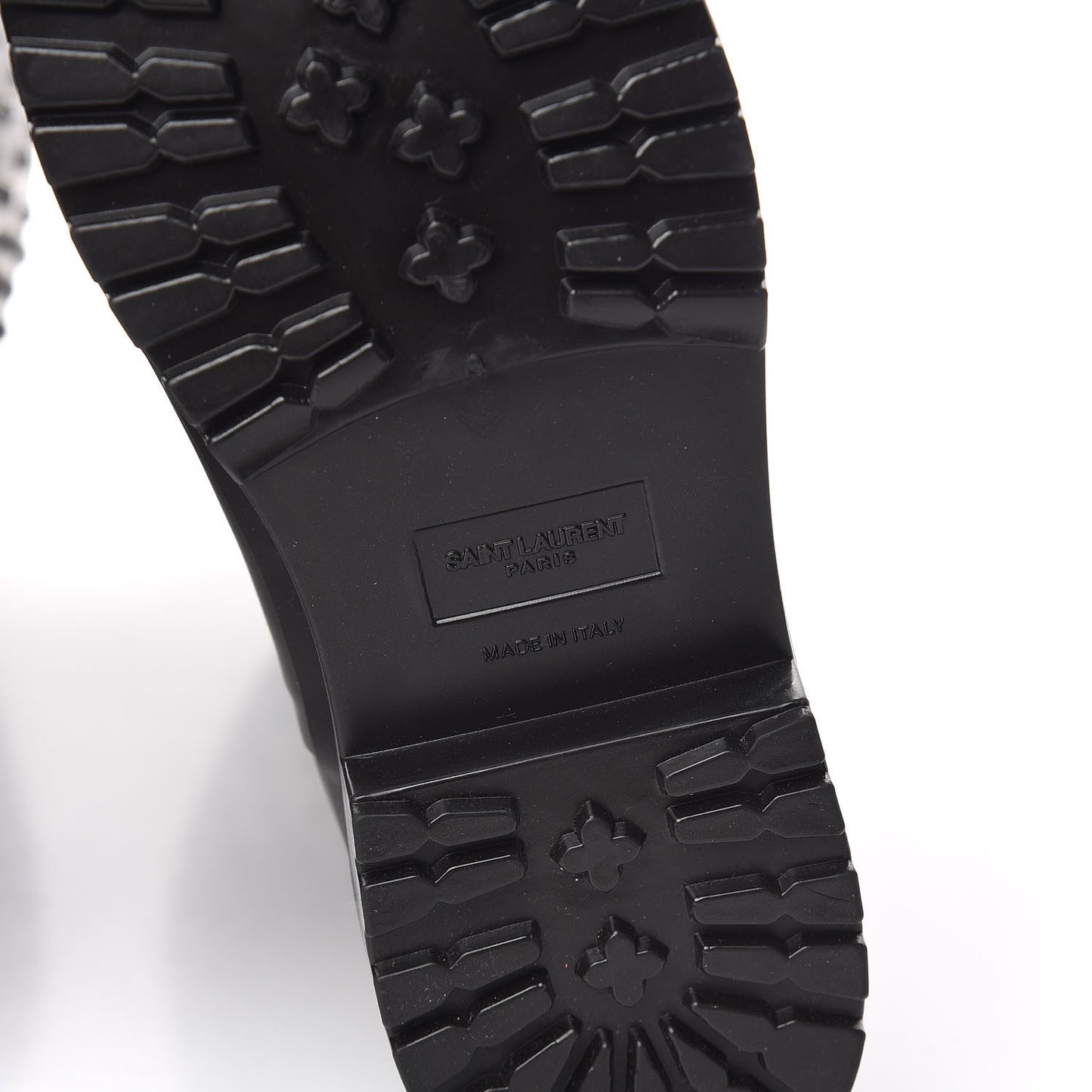 Rubber Crystal Rain Boots 36 Black