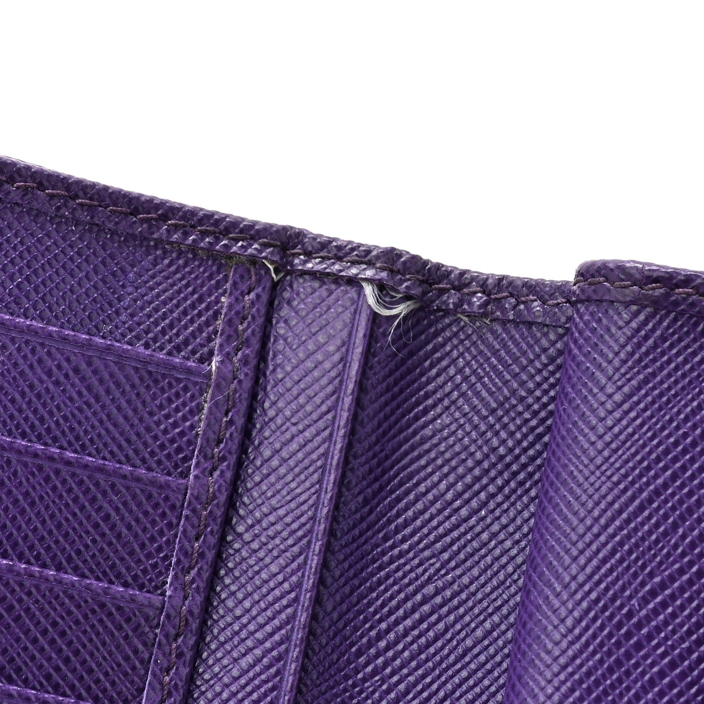Saffiano Metal Coin Purse Purple