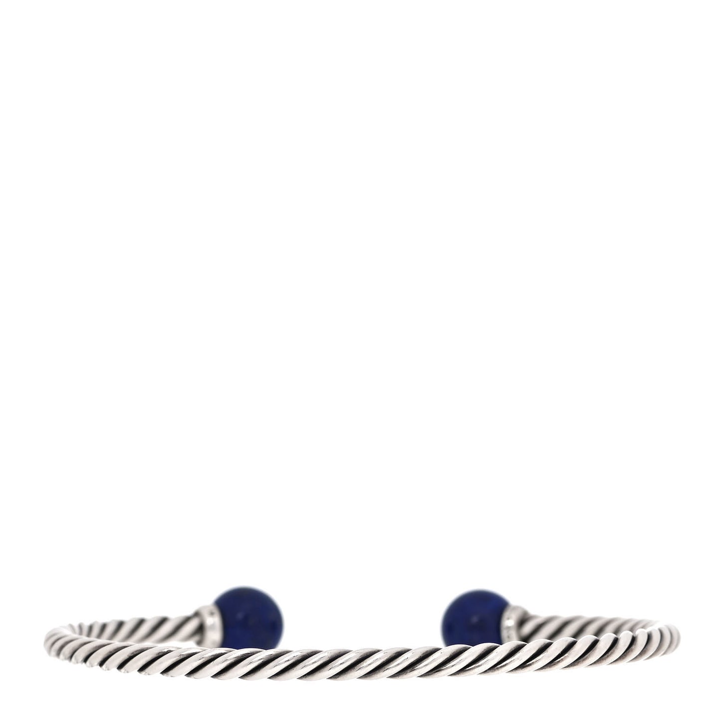 Sterling Silver Diamond Lapis Lazuli 9mm Solari Bracelet