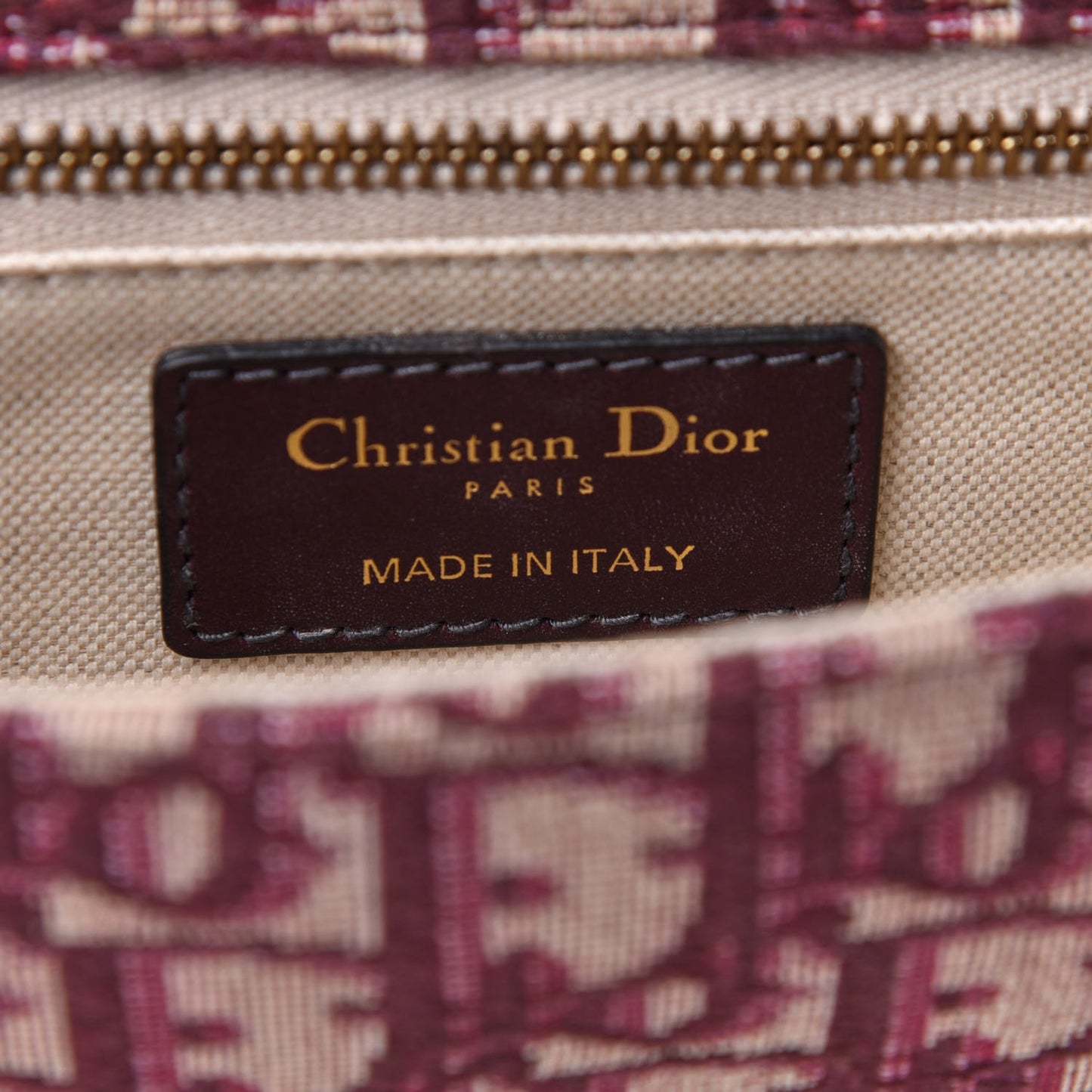Oblique DiorAddict Flap Bag Burgundy