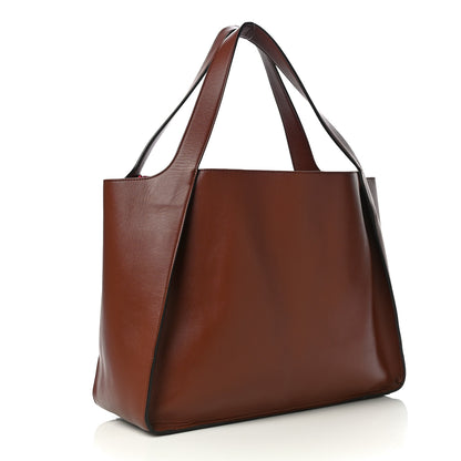 Stella McCartney Eco Alter Nappa East West Perforated Tote Brown 3 of 12