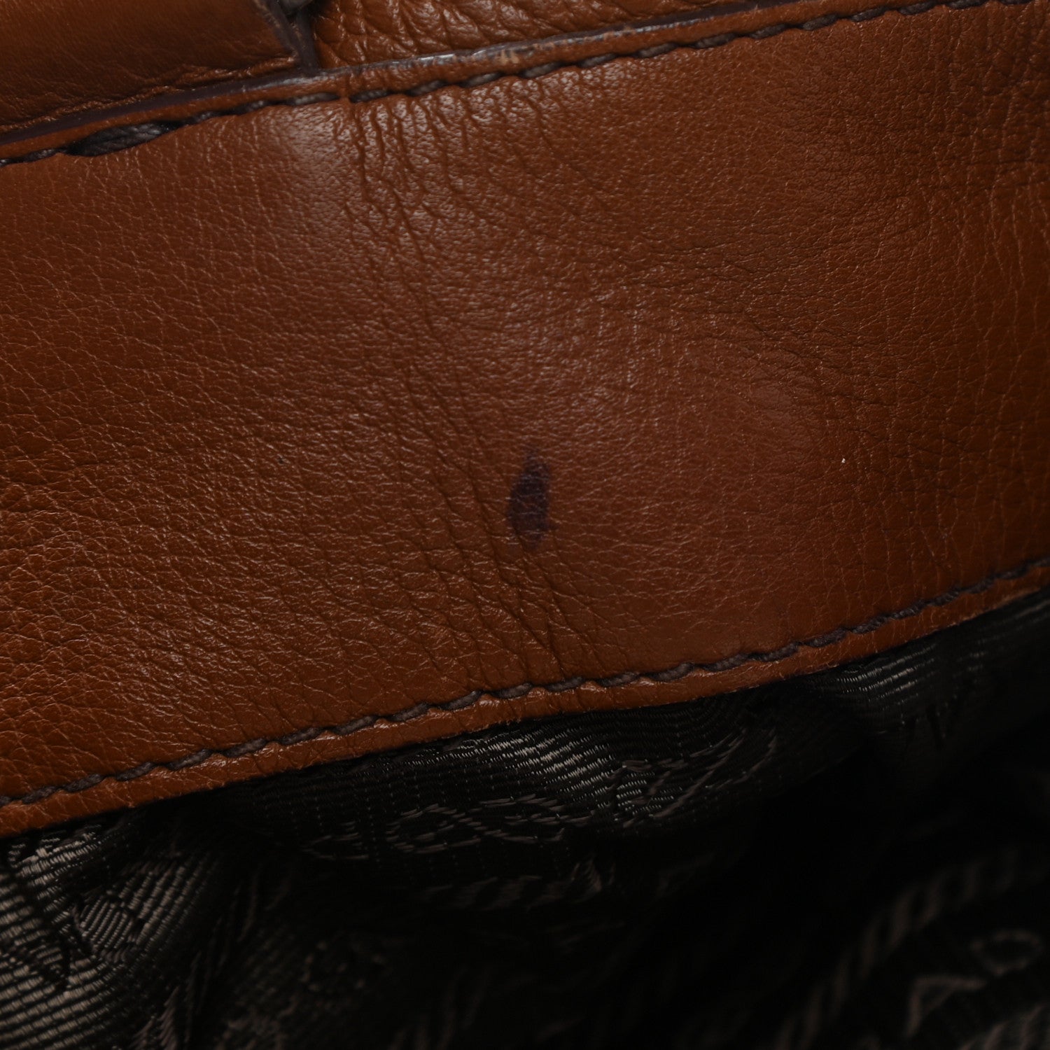 Prada Vitello Daino Buckle Shoulder Bag Tabacco 12 of 16
