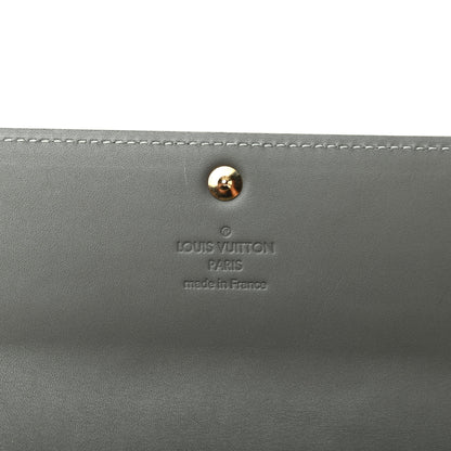 Louis Vuitton Vernis Sarah Wallet Gris Art Deco 6 of 8