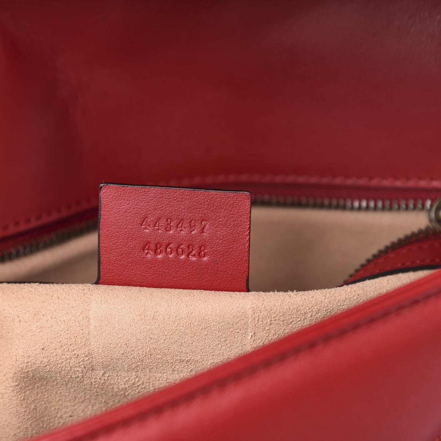 Gucci Calfskin Matelasse Small GG Marmont Shoulder Bag Hibiscus Red 7 of 10
