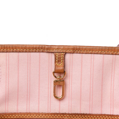 Louis Vuitton Damier Azur Neo Neverfull MM Rose Ballerine 15 of 15