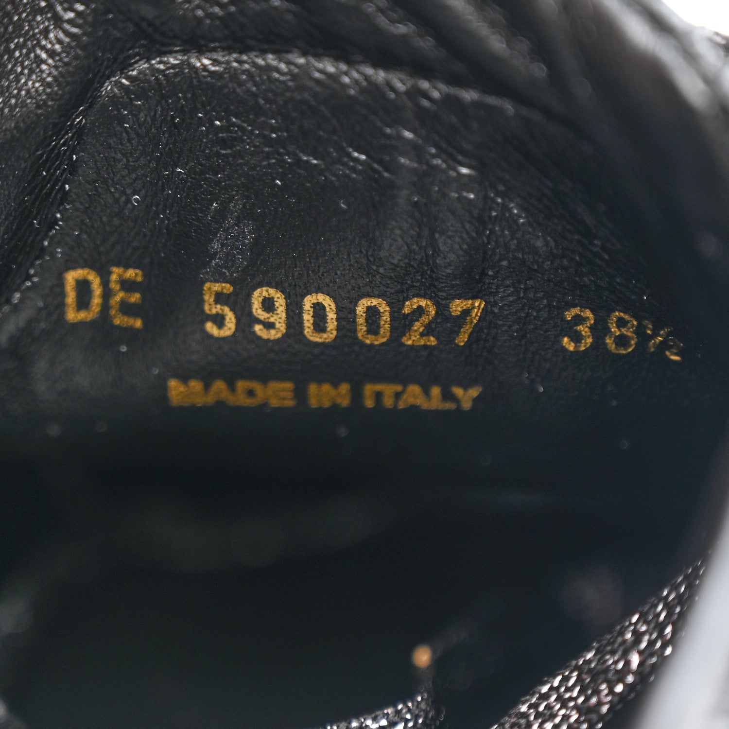 Saint Laurent Calfskin Crystal Glitter Andy Sneakers 38.5 Black 19 of 20