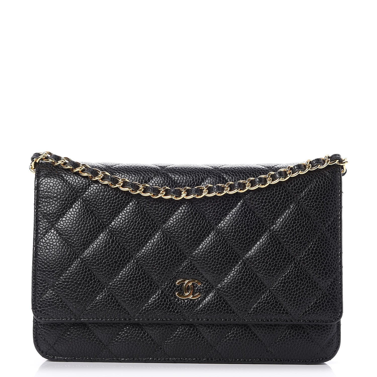 Chanel Caviar Quilted Wallet On Chain WOC Black 1 of 8