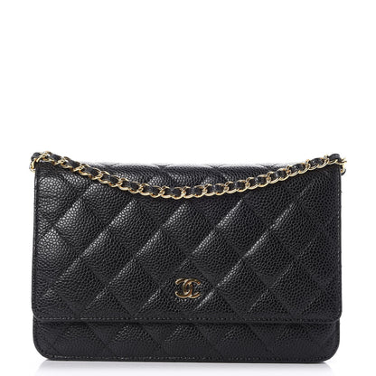 Chanel Caviar Quilted Wallet On Chain WOC Black 1 of 8